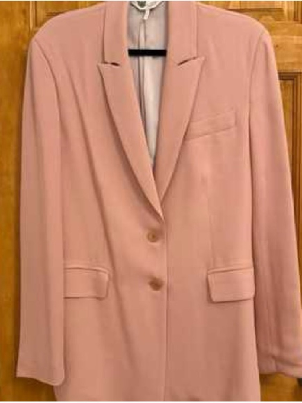 Women's Blush Pink Tailored Blazer Jacket